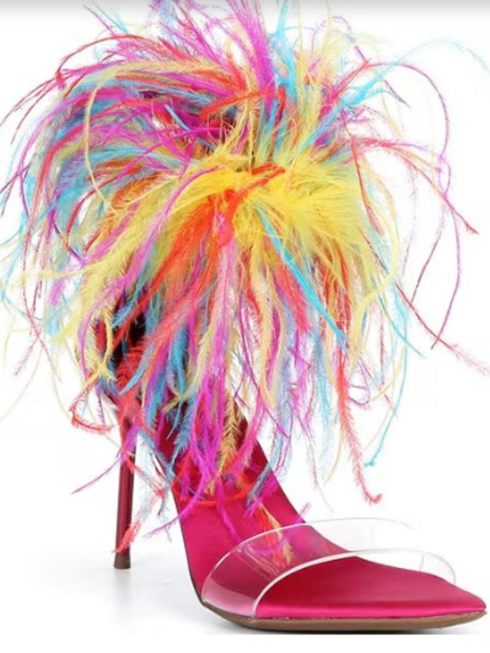 NOT FOR SALE Jeffrey Campbell Bienvenue Feather Stiletto Heels